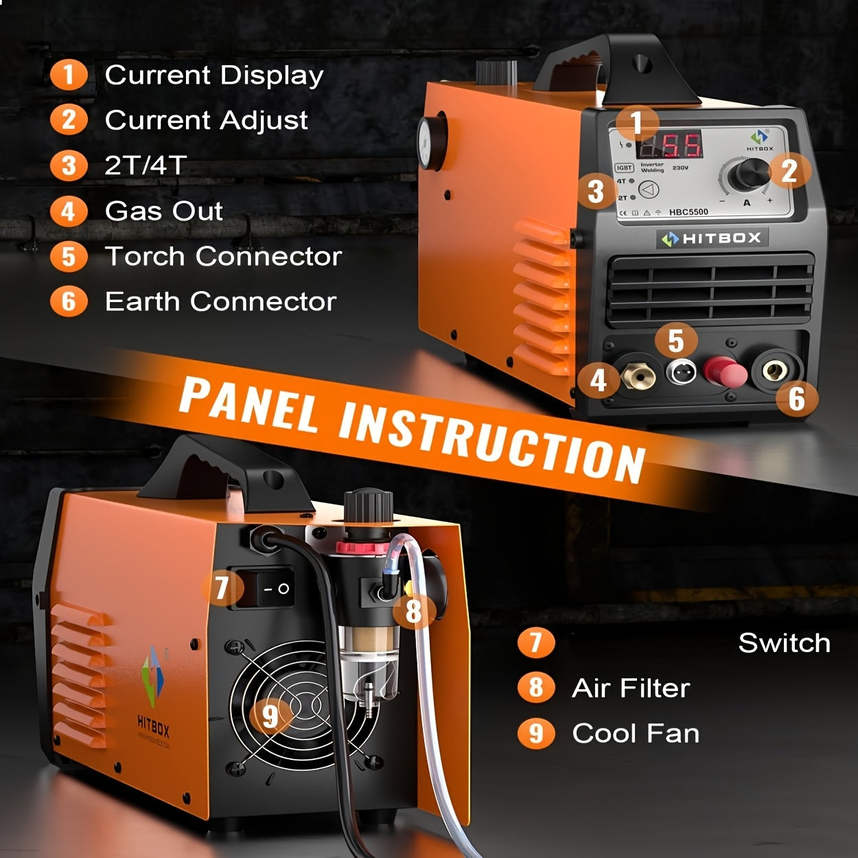 Plasmamachine – Plasmasnijder – Plasmasnijmachine – Metaalsnijder – Plasma snijapparaat – 50 Amp Non-Touch Pilotboog – Digitale 220V IGBT Inverter