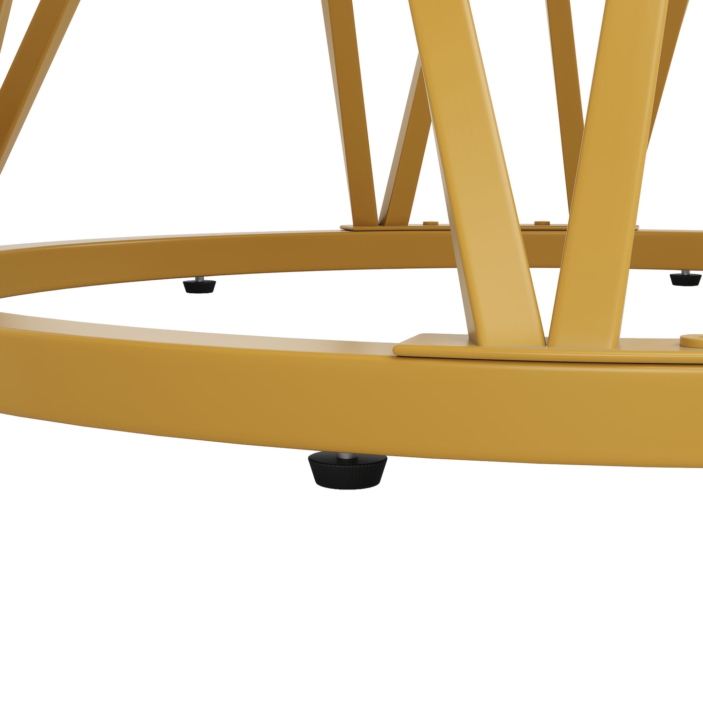 Modern Round Dining Table - 4-Person Round Coffee Table with Marble Top & Golden Metal Legs, 100x100x76cm, Contemporary Design for Kitchen, Living Room, or Dining Room, Easy Assembly, No Power Needed, Dining Table Decor, Eleg