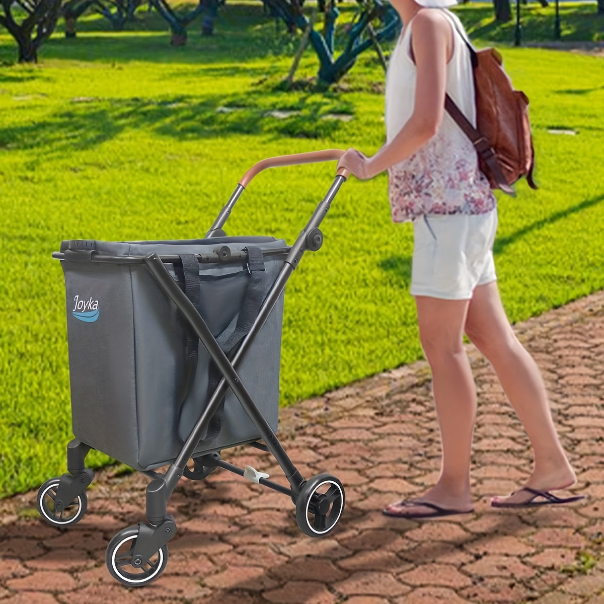 Boodschappenwagen – Boodschappentrolley – Boodschappentas – Winkeltrolley – Winkelwagen – 70 Liter Inhoud – Opvouwbaar Met Draaibare Voorwielen – Verstelbaar Handvat