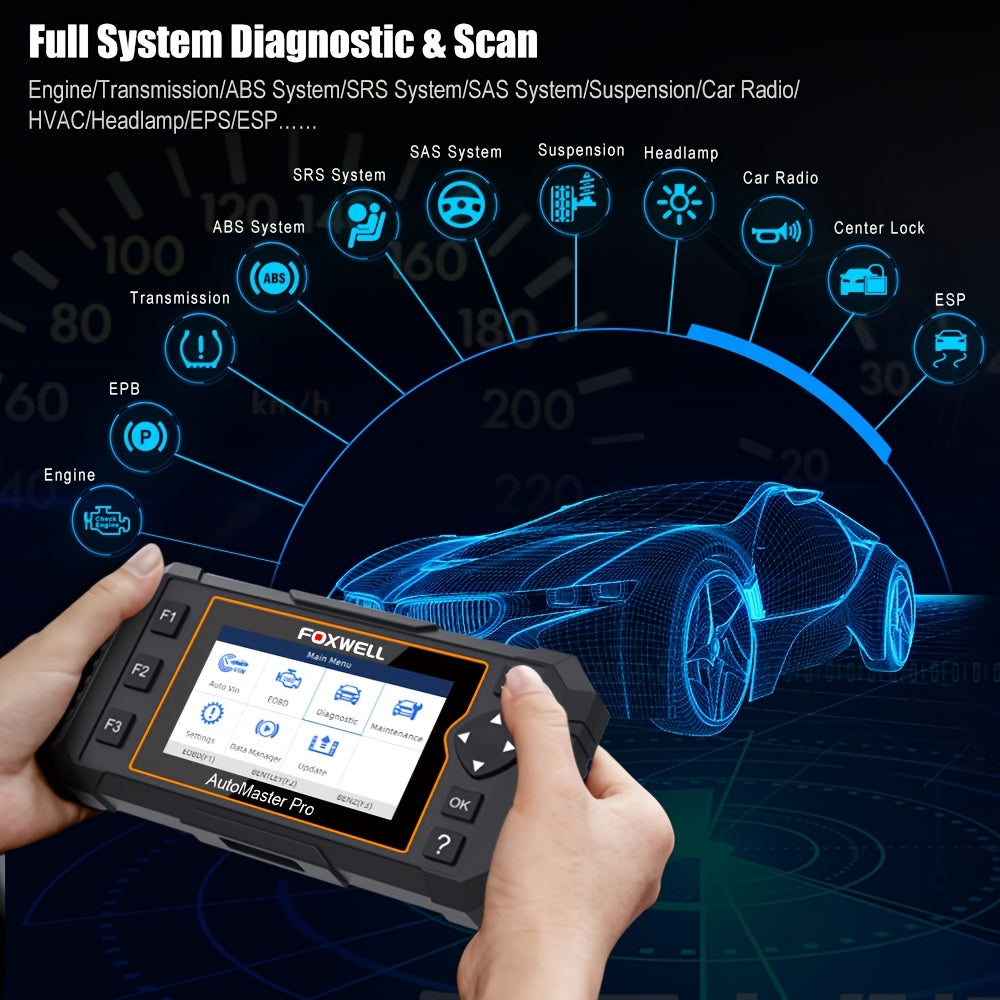 OBD2 Scanner – Auto Diagnose Tool – Foutcode Lezer – ABS Resetter – DPF Reset – Draadloos Met Wi-Fi – 7+ Resetfuncties