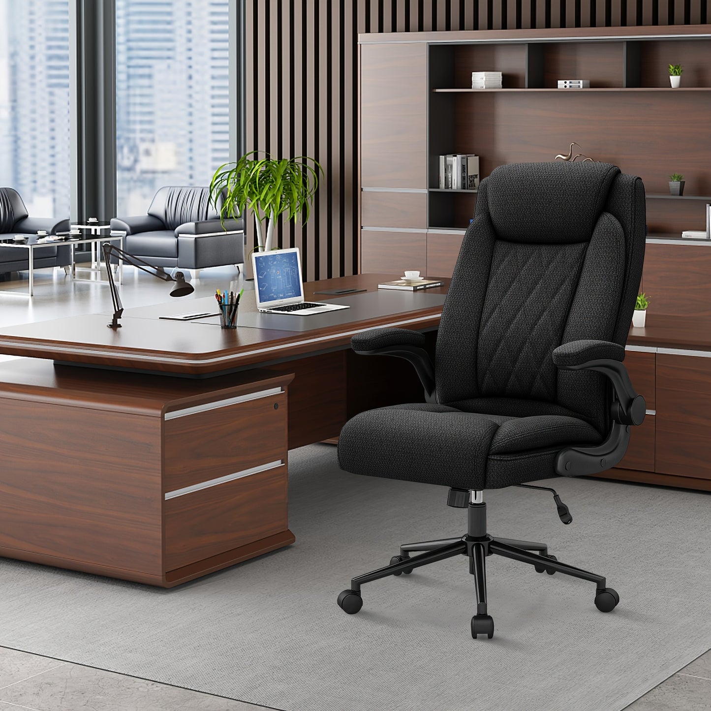 Bureaustoel – Kantoorstoel – Draaistoel – Gamestoel – Bureaustoelen – Ergonomisch Met Nek- En Lendesteun – Extra Stevig Tot 226,8 Kg Met Stille Wielen
