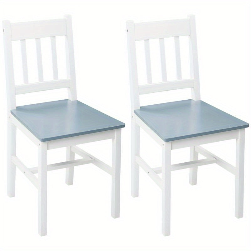 Eetkamerstoel – Stoel – Kuipstoel – Eettafelstoel – Keukenstoel – Massief Grenenhout – Grijze Stof Bekleding – Open Rugleuning – 41x46,5x85 cm – Duurzaam & Comfortabel