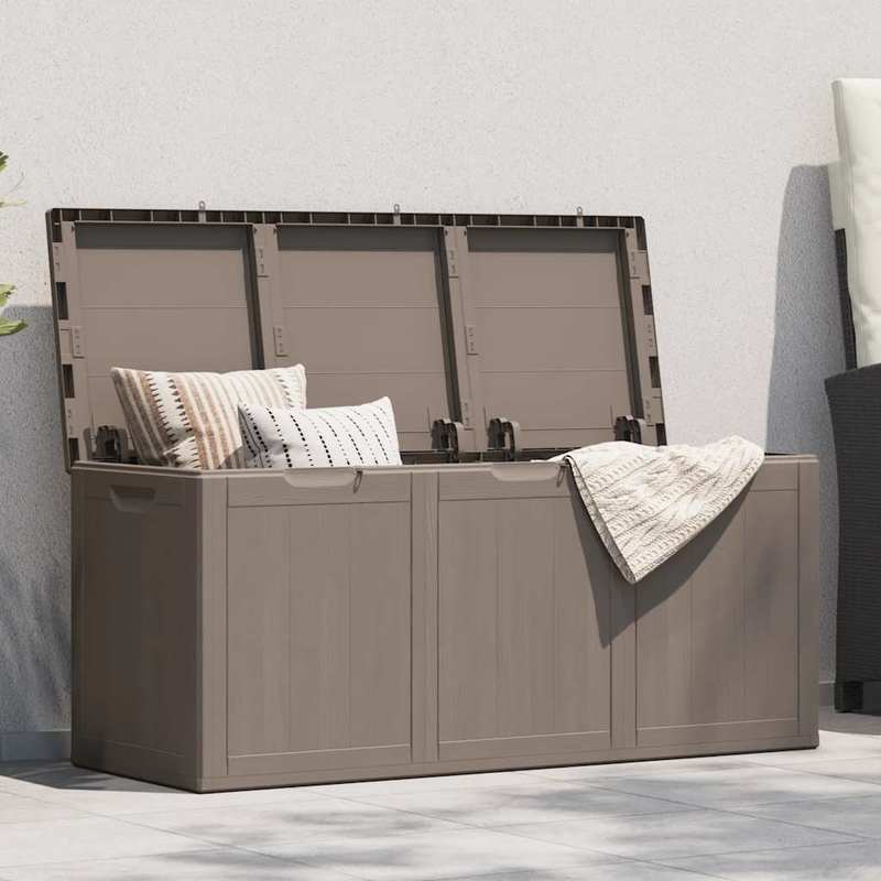 Opbergbox Buiten – Tuinkist – Opbergkist – Berging – Tuinbox – 270 Liter Inhoud – Weerbestendig Kunststof Met Houtlook