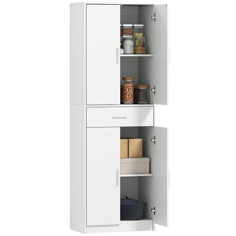 3-Laagse Keukenkast – Keukenkast Open – Buffetkast – Opbergkast Keuken – Keukenkast Zonder Deuren – Verstelbare Planken – Robuuste MDF & Spaanplaat
