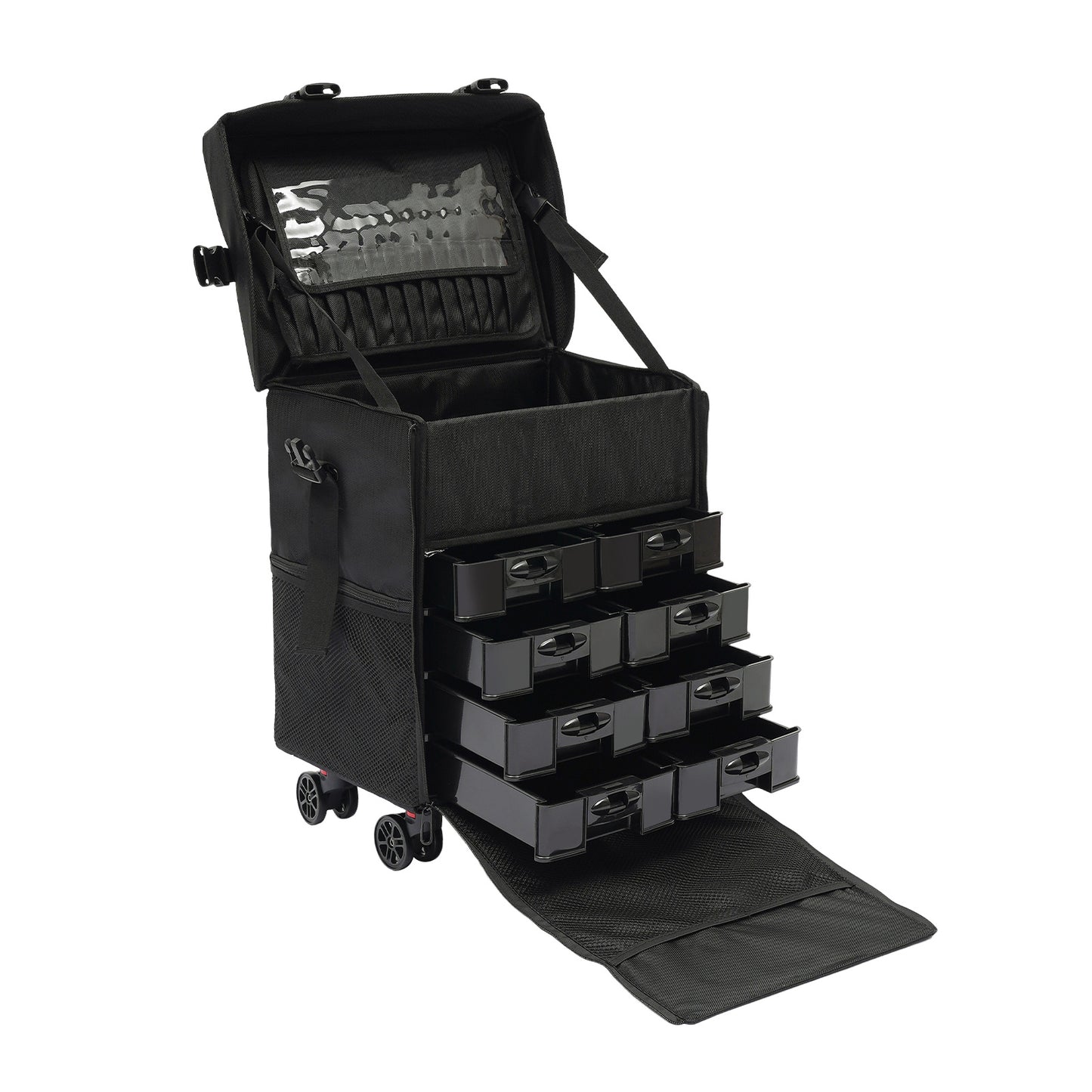 Make-up Koffer – Make-up Trolley – Beauty Case – Cosmetica Koffer – Make-up Organizer – Multifunctioneel – Oxford Stof – Reiskoffer – Hoogwaardige Kwaliteit – Multifunctioneel – Zwart