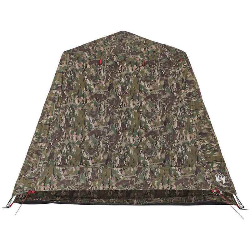 4-Persoons Tent – Kampeertent – Buitentent – Vissertent – Snel Opzetten – Lichtgewicht Polyester – Camouflage Groen – Met Ritsen Ventilatie
