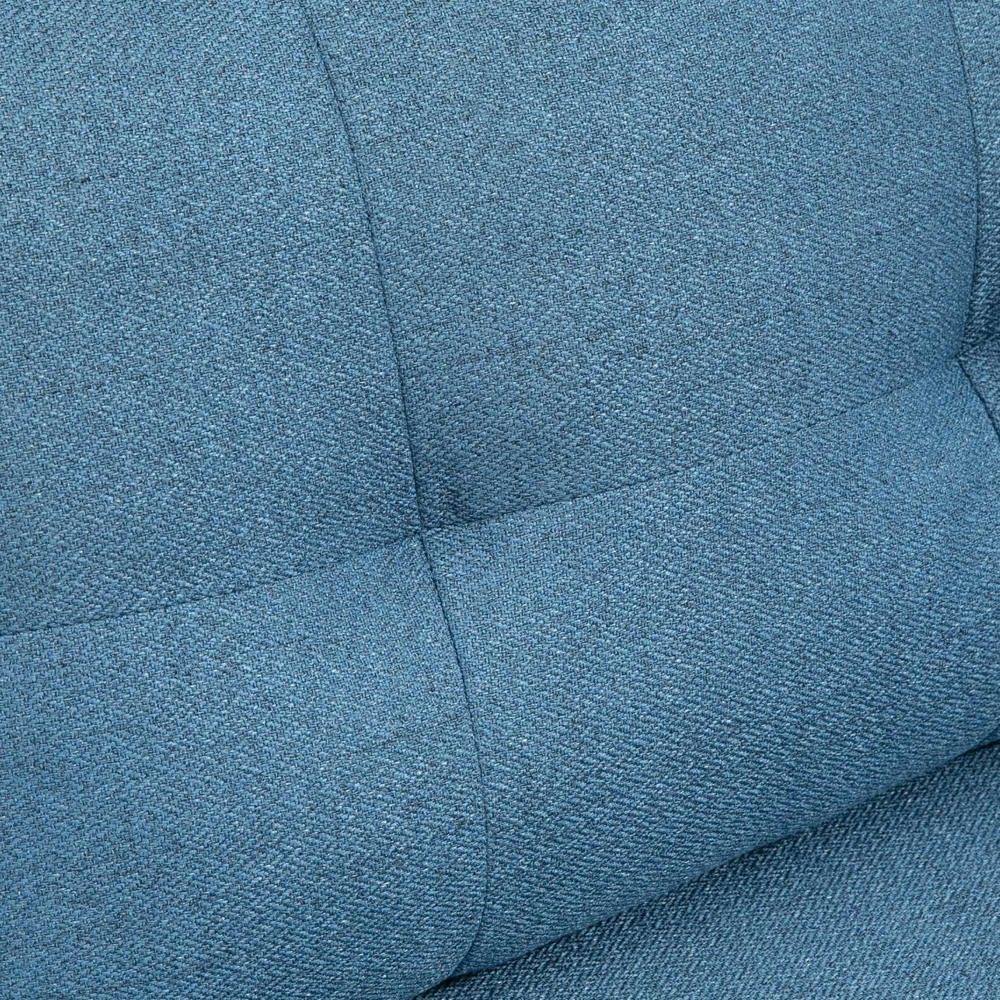 2-Zits Sofa – 2-Persoonsbank – Loveseat – Tweezitsbank – Retro Bank – Donkerblauw – Linnenlook – Knoopdetails – Compact & Comfortabel