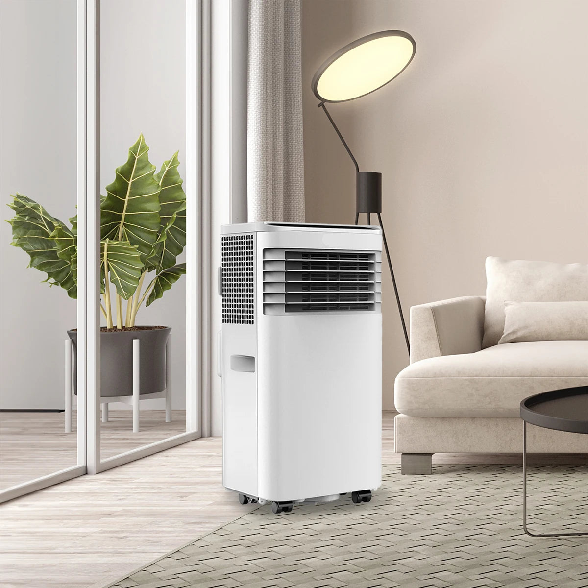 Draagbare Airconditioner – Mobiele Airco – Verkoeler – Airco Unit – 9000 BTU – Ontvochtiging 0,8L/Uur – 24-Uurs Timer