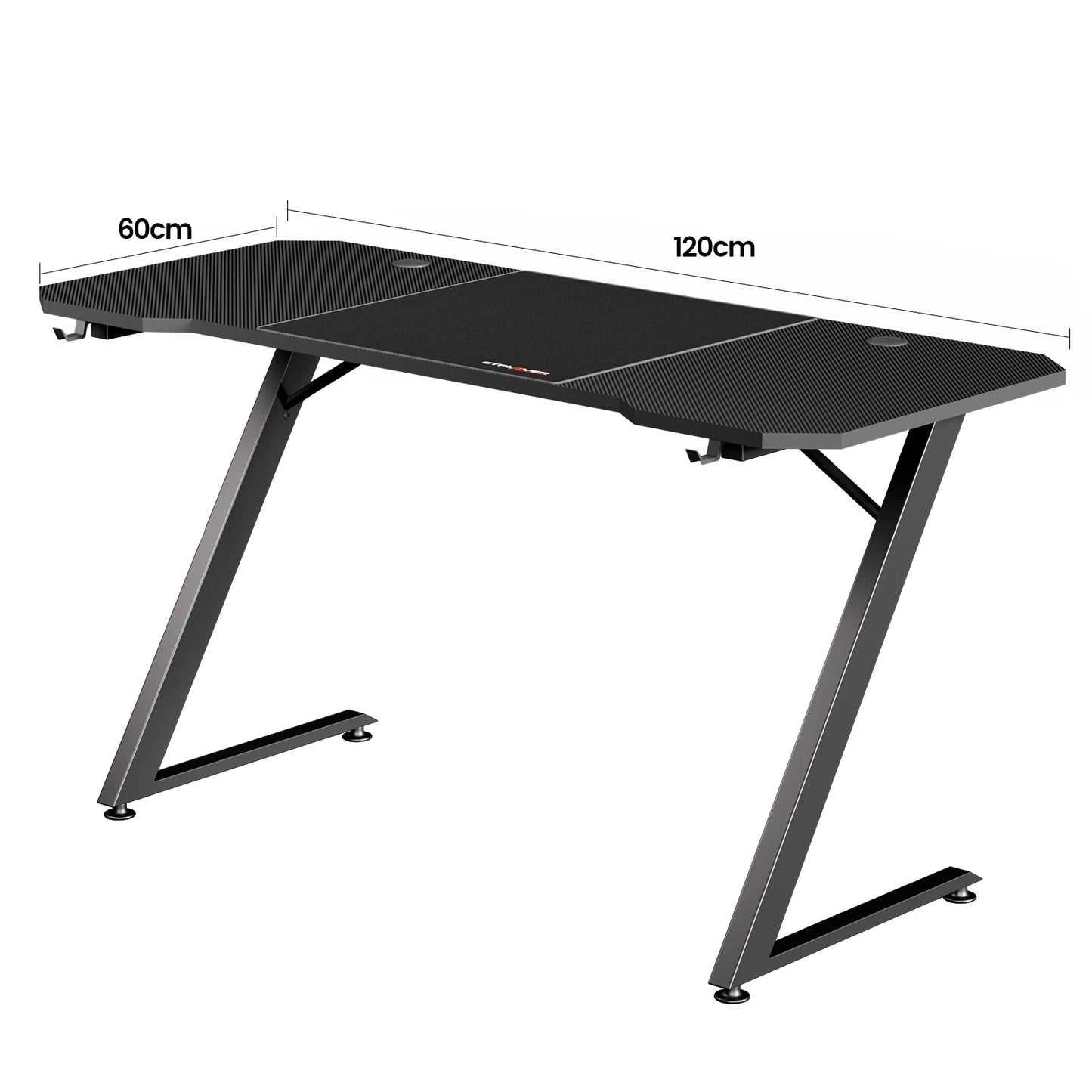 Gaming Tafel en Stoel Set – Gaming Bureau – Gamestoel – Computerbureau met Stoel – Ergonomische Werkplek – Verstelbare Stoel – Stevig Metalen Frame – 360° Draaibare Zitting