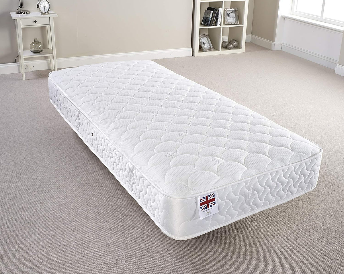 Somnior Beds Bed Centre Kleine Enkele Ortho Gewatteerde Memory Foam Sprung Matras