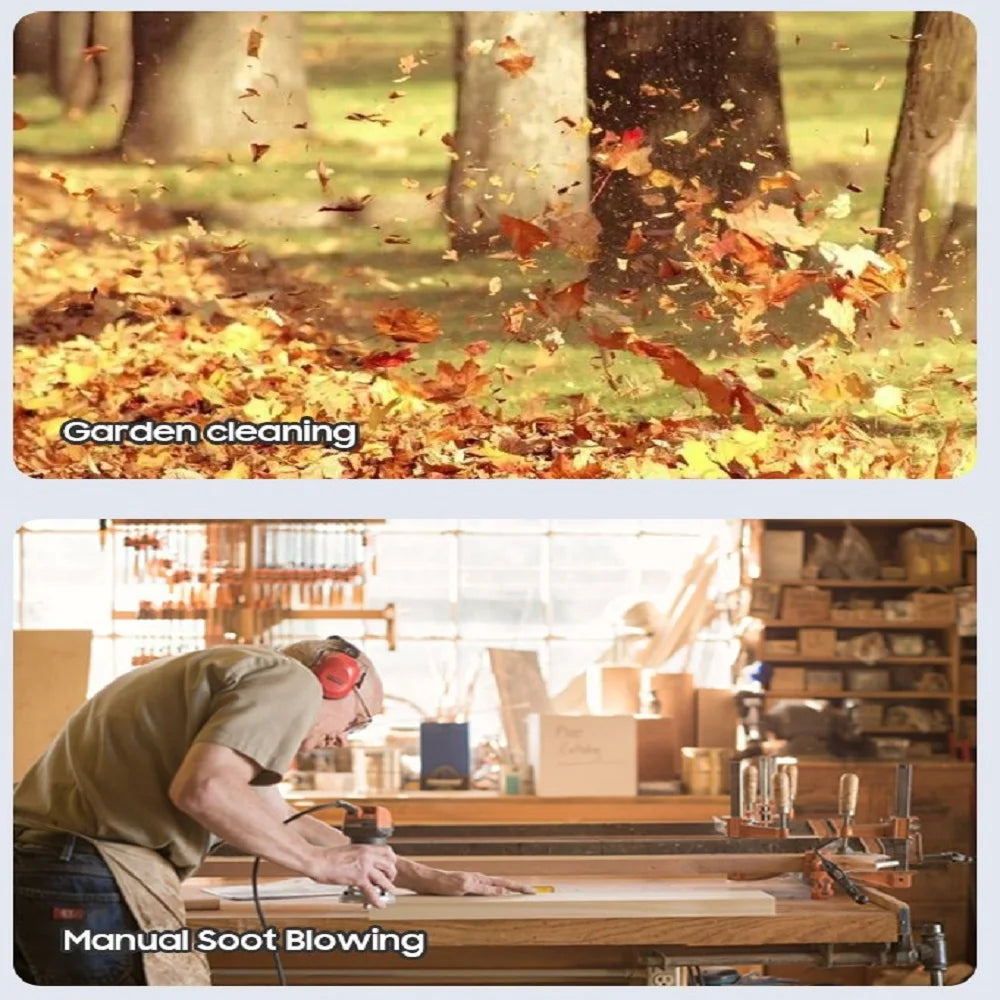 Mini Ventilator - Turbo Fan - Jet Fan - Handheld - Air Duster - Waaier - 64mm - Brushless - 1400G Duwkracht – 1000W Duct Fan - Auto Luchtblazer - Blower - Rood