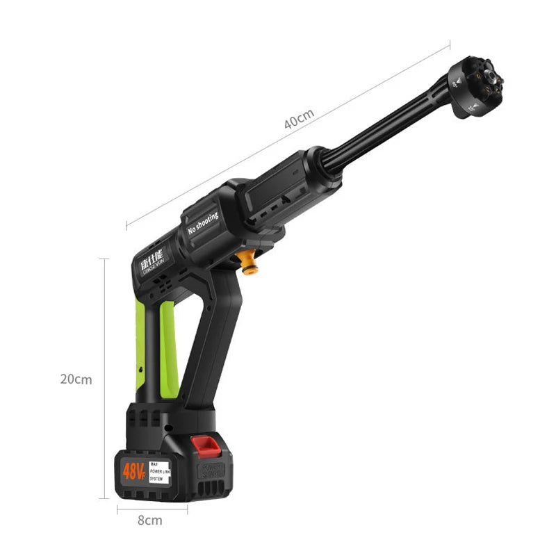 Hogedrukreiniger - Accu - Draadloze - 1000W - 100Bar - 30000mAh - Krachtige Waspistool - 6-in-1 Nozzle - Voor Auto en Thuisgebruik - Zonder Accu