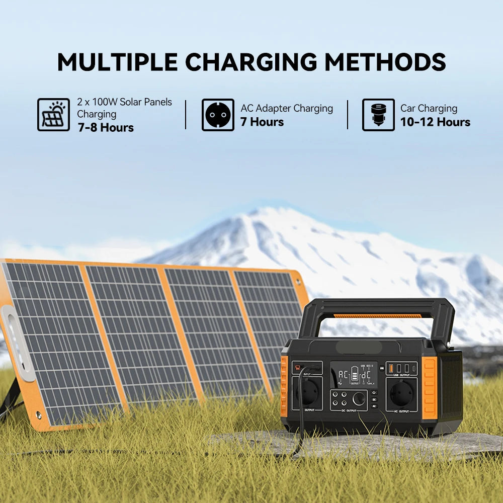 Powerstation – Draagbare Accu – Mobiele Energiebron – Outdoor Stroomvoorziening – 520Wh Capaciteit – Usb-C Snellader