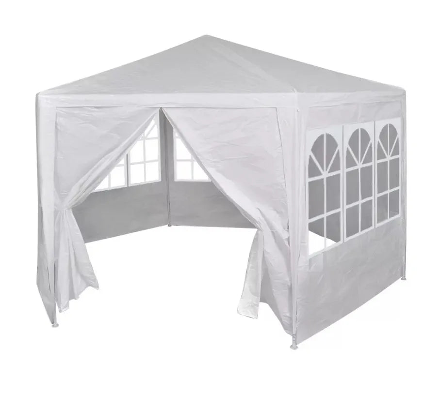 Partytent – Tuinentent – Outdoor Partytent – Waterdichte Tent – Voor Buiten – 2 x 2 Meter – Stevig Gecoat Staal - Wit