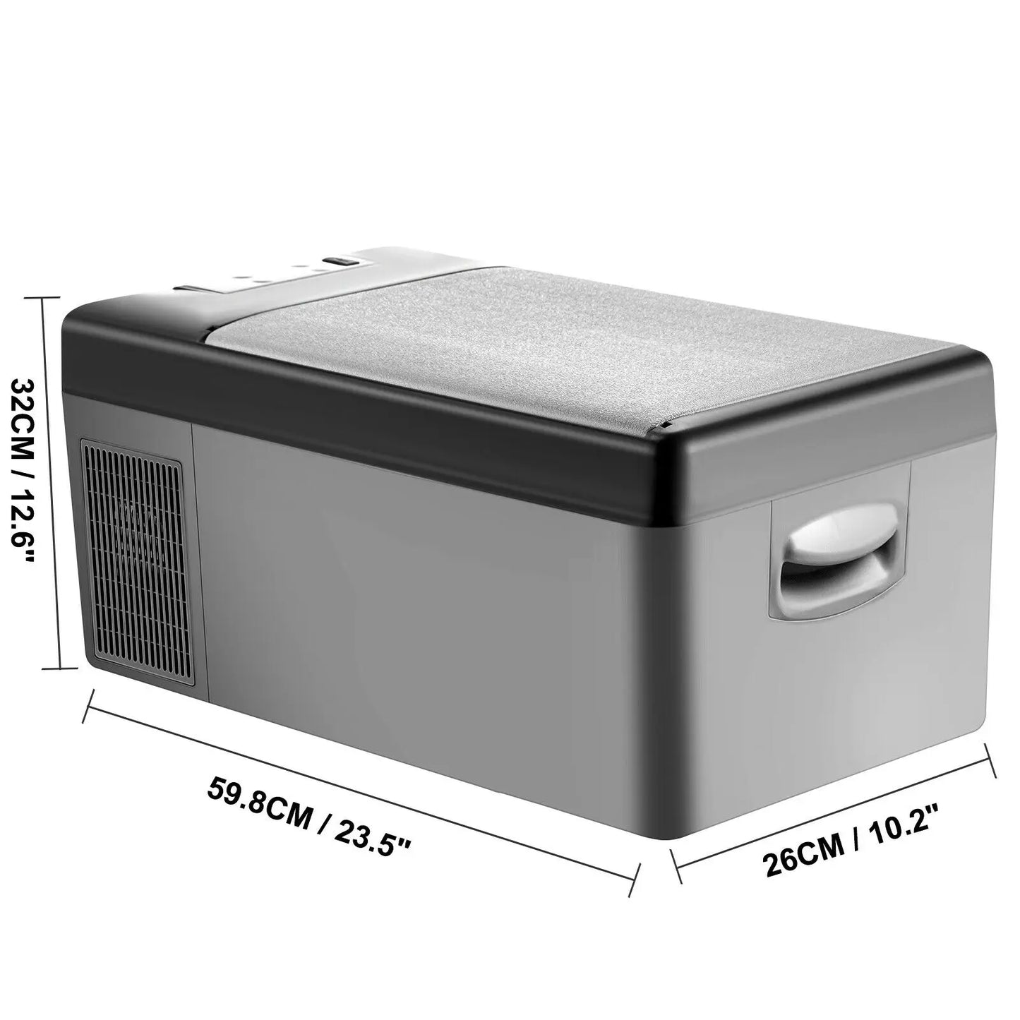 Koelkast - Minikoelkast - Minikoelkast - Minikoelkast voor drankjes - kleine koelkast - Koelkasten - 15L- 12/24V DC - Compressorkoeler voor op reis Camping Buitenactiviteiten - QUORE