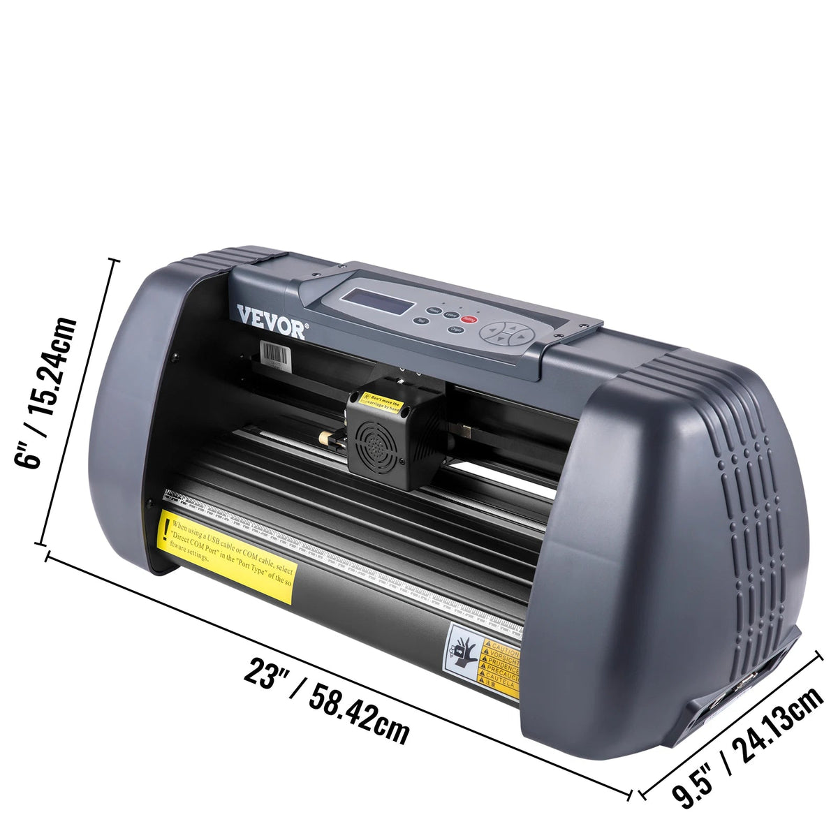Vinyl Snijplotter - 375 mm Snijplotter - 3 messen - Penhouder - Compatibel met software voor Windows - QUORE