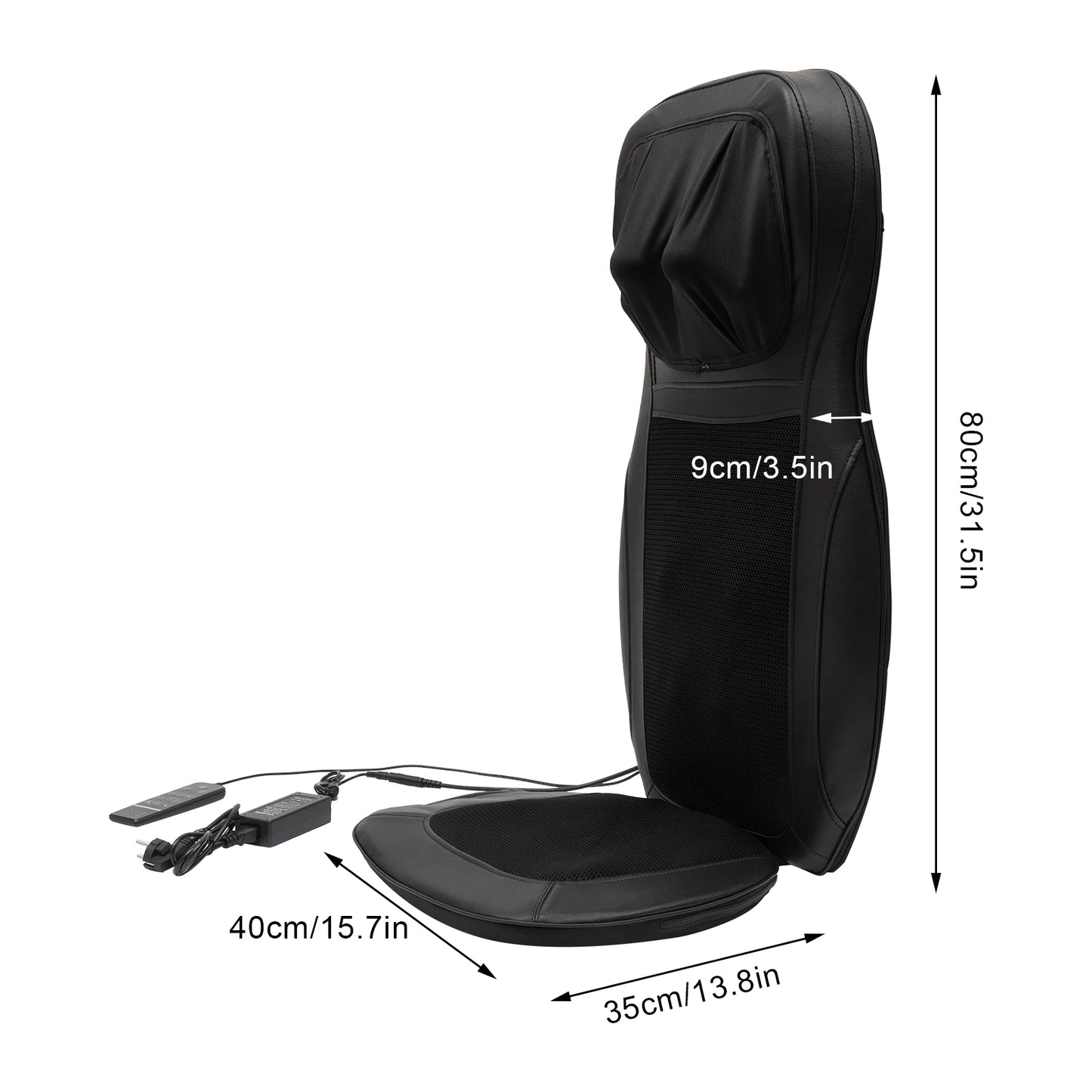 Massagekussen – Massagerol – Massageapparaat – Rugkussen – Nek-en Schoudermassage – Verwarmerfunctie – Draagbaar Met Afstandsbediening