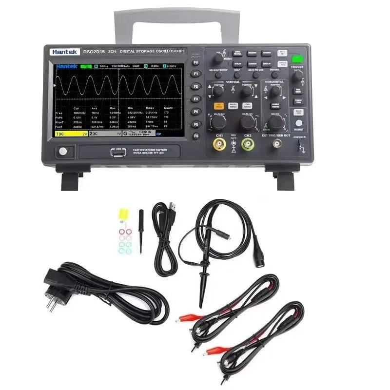 Oscilloscoop – Digitale Oscilloscoop – Multimeter – Meetapparaat – Signaaltester – 2 Kanaals – 150 MHz Bandbreedte – 1 GSa/s Sampling Rate
