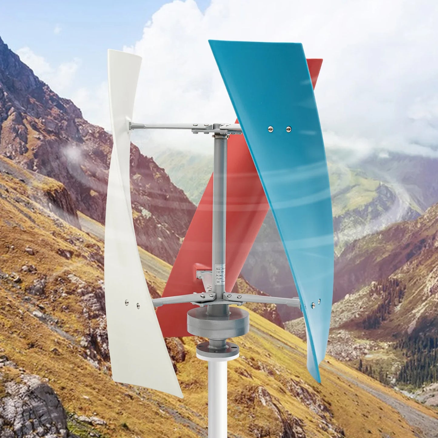 Windturbine – Kleine Windmolen – Energie Generator – Duurzame Turbine – 450W Vermogen – Glasvezel Bladen - QUORE