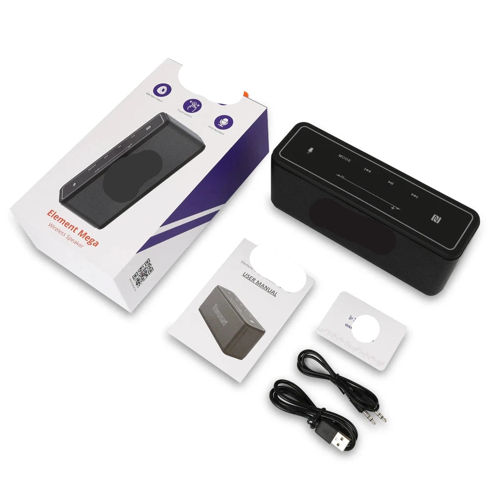 Bluetooth Speaker - Party Speaker - 40W - Draadloze - Draagbare - Touchbediening - 25 Uur Speeltijd - Voor Thuis & Reizen - Zwart