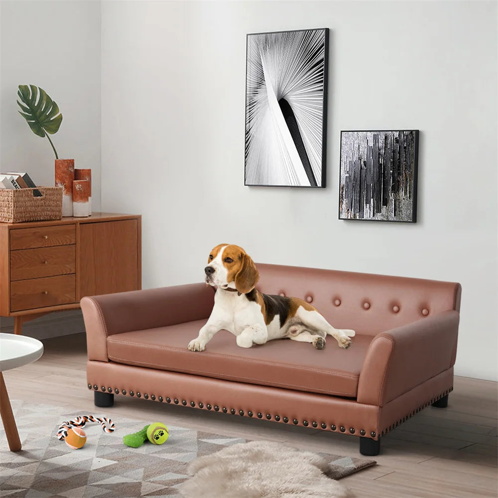 Huisdier slaapbank - Bingopaw - Waterdicht sofa-type honden bed- Huisdier knuffel lounge bed - Met afneembaar kussen - XL - 120 x 78
