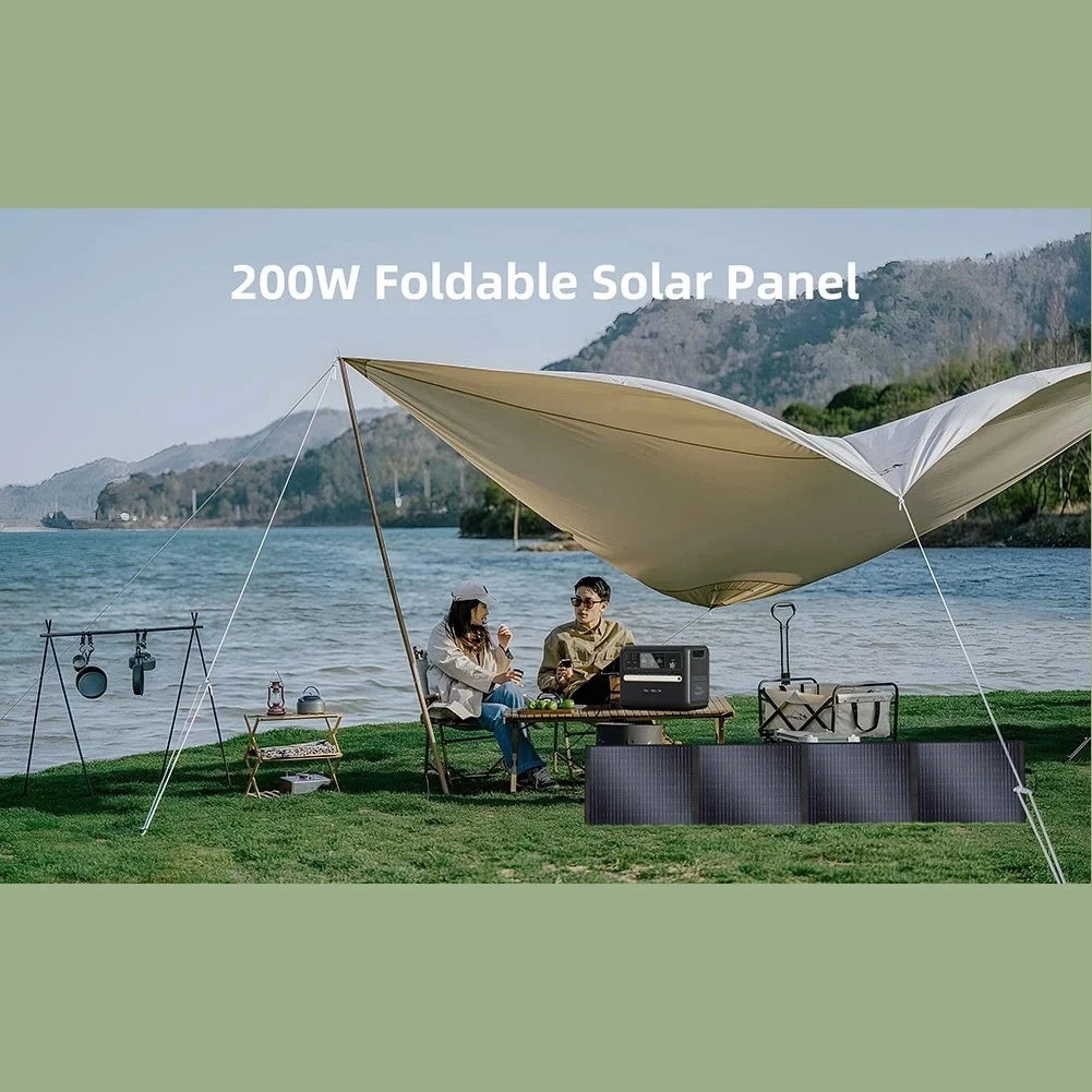 Draagbaar Zonnepaneel – Mobiel Zonne-energiepaneel – Solar Charger – Camping Zonnepaneel – 200 Watt – Lichtgewicht – Hoog Rendement