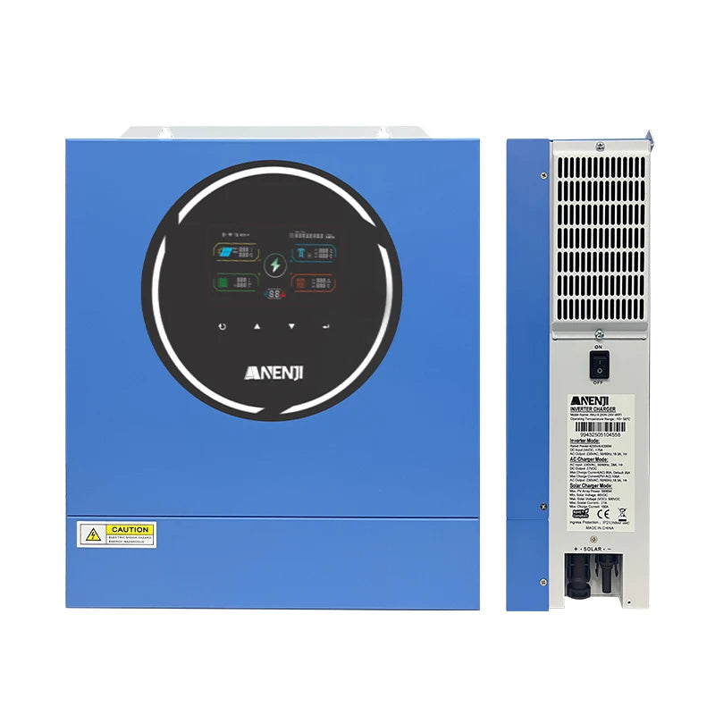 Zonnelader – Zonne-energieomvormer – Solar Inverter – Hybride Omvormer – Zonnepaneel Controller – MPPT 100A – Pure Sinusgolf Uitgang – Ingebouwde WiFi – Werkt Zonder Accu