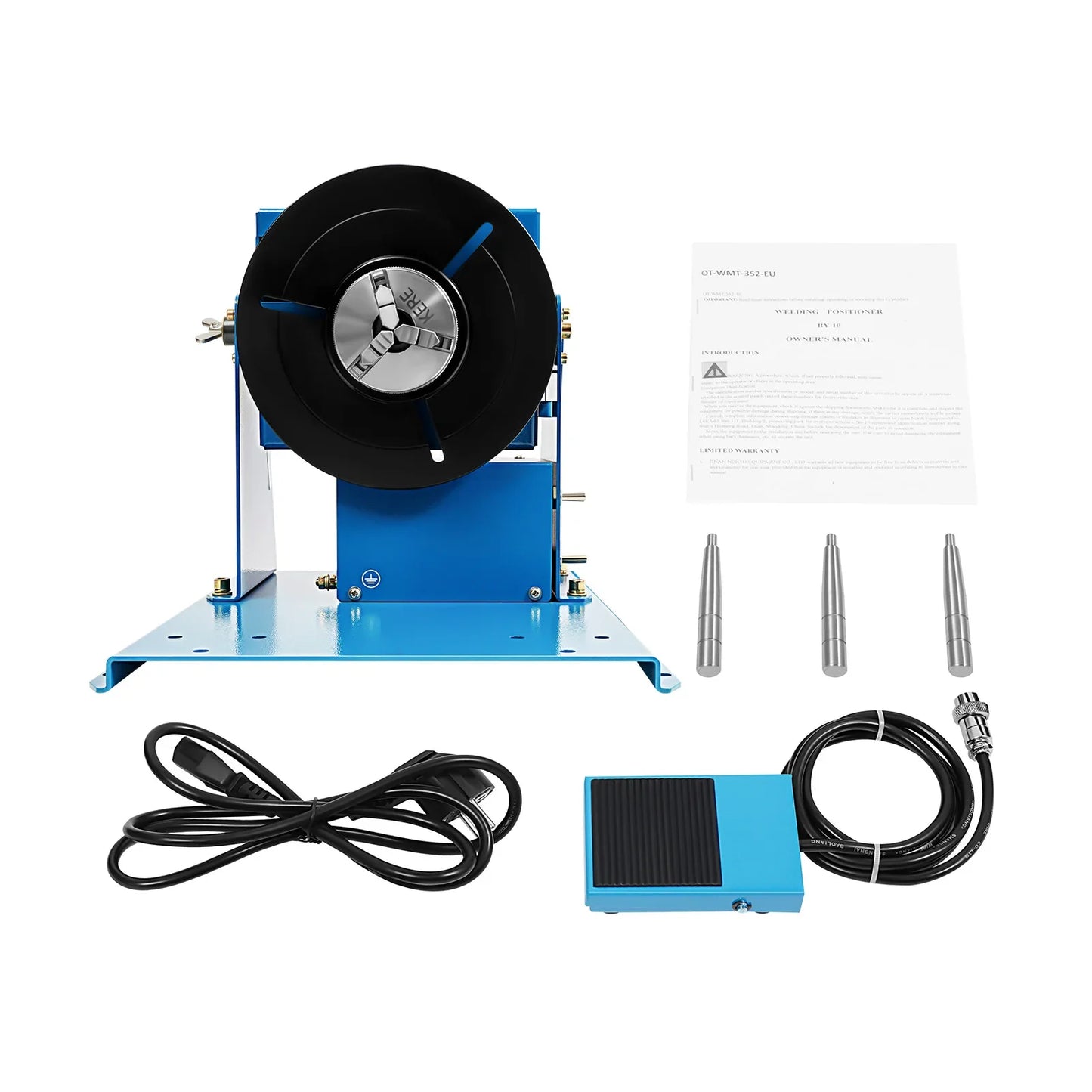 Elektrische Laspositioneerder – Lasdraaiplateau – Lashouder – Lasrol – Draaibaar Tafelblad – 10 Watt Motor – Kantelbaar 0-90°