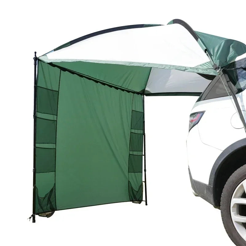 Autozijluifel – Zijluifel – Zonnescherm – Caravanluifel – Kampeerluifel – Waterdicht Polyester 3000mm – Aluminium Steunen 235x210 cm