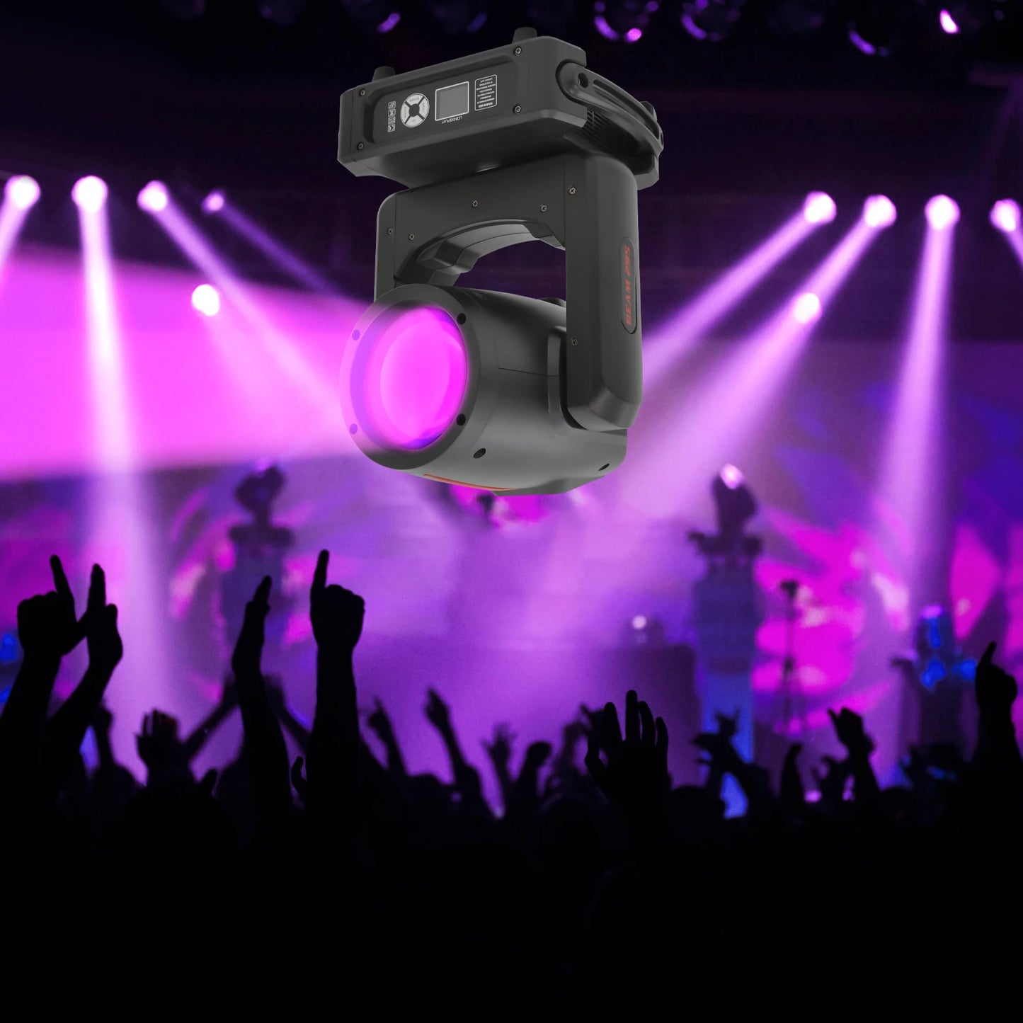 Moving Head Beam Light – DJ Licht – Feestverlichting – Lichtshow – LED 295 Watt – 17 Patronen – 540° Draaibaar