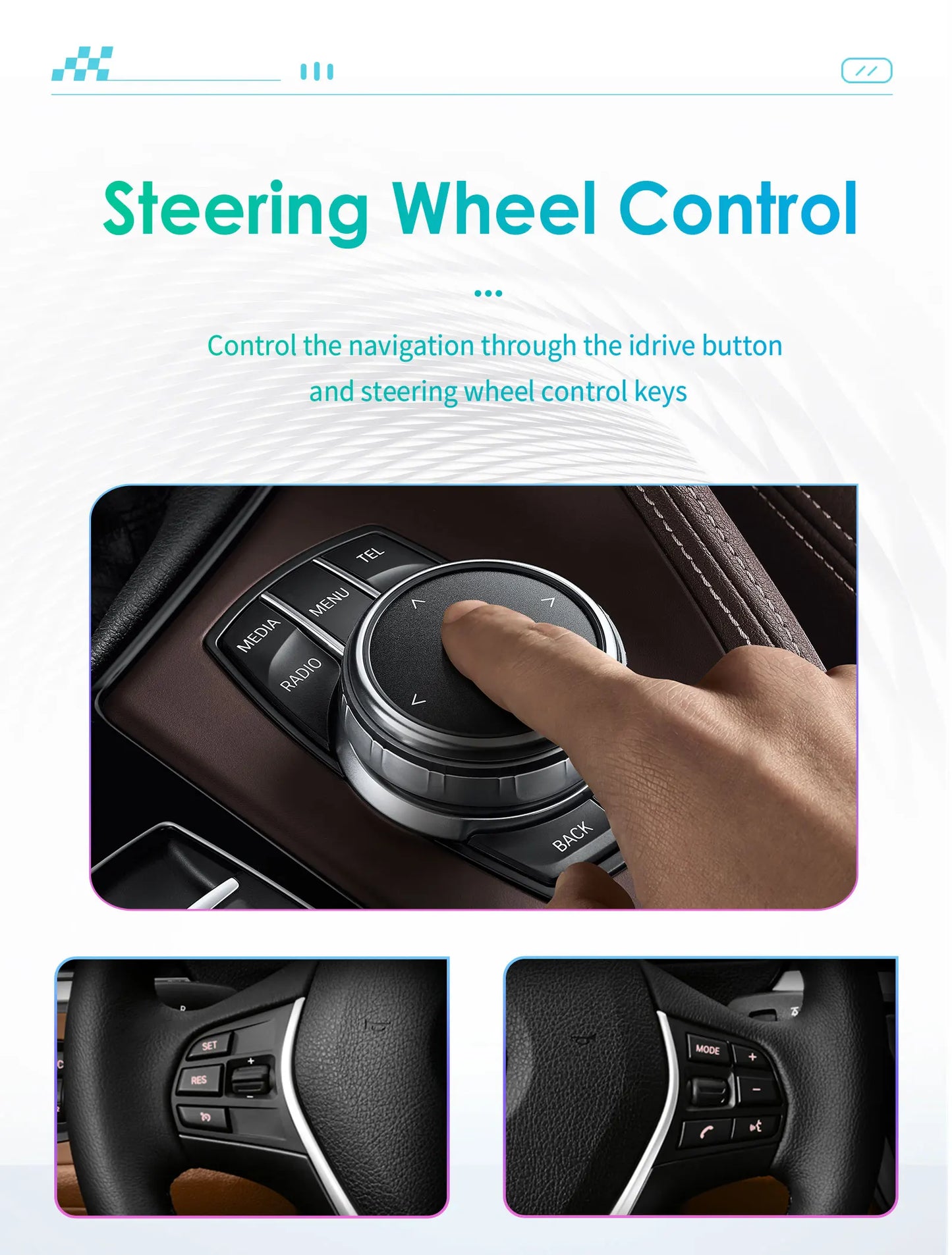 10,25" Auto Radio – Multimedia Speler – GPS Navigatie – Touchscreen Radio – 2-DIN Autoradio – Android 13 – 6 GB RAM 64 GB Opslag