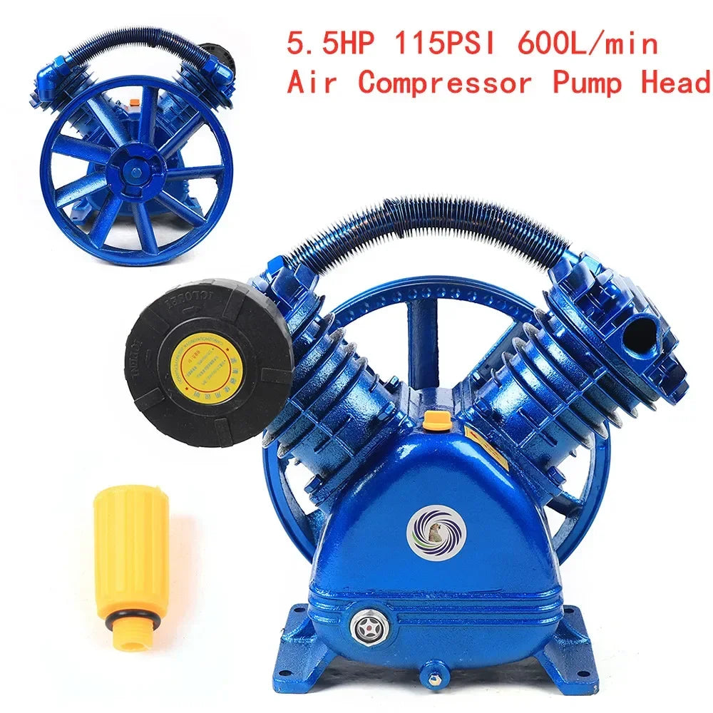Compressorpomp – Luchtcompressor – Drukpomp – Cilinderpomp – Motorpomp – 4KW Motor – 600 L/Min Luchtopbrengst