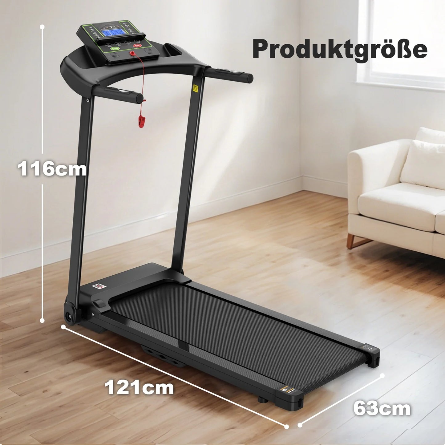Opvouwbare Loopband – Elektrische Loopband – Home Trainer – Fitness Loopband – Hardloopband – Bluetooth Connectiviteit – Schokabsorberend Dempingssysteem