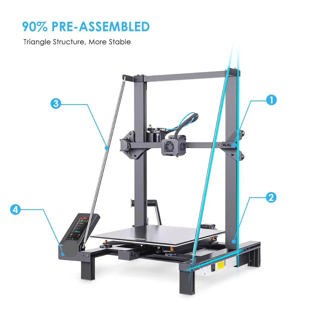 3D Printer – Grote 3D Printer – Desktop 3D Printer – Hobbyprinter – Professionele 3D Printer – Afdrukvolume 300x300x400 Mm – Stil En Gebruiksvriendelijk