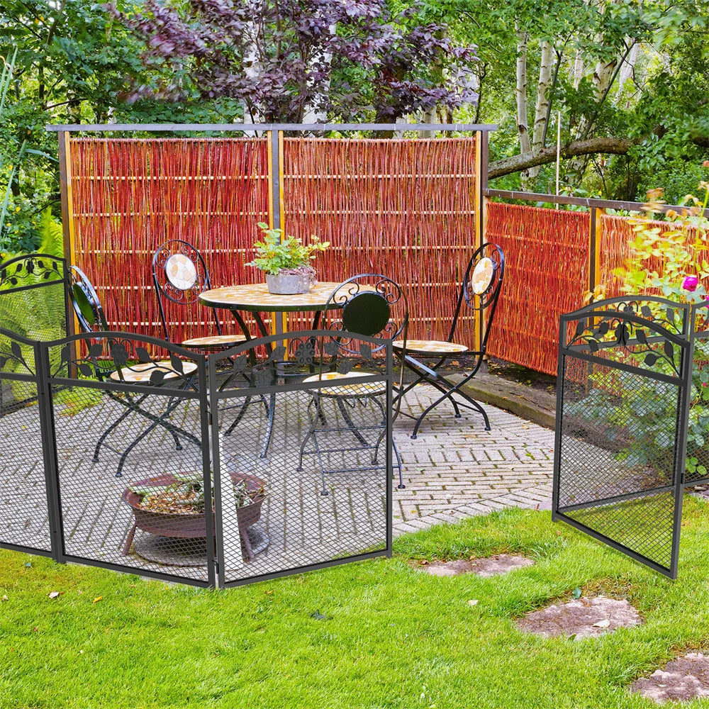 Dierenren – Hondenren – Speelren – Afzetting – Kleine Huisdieren – Gepoedercoat Metaal – Weerbestendig – 5 Panelen 60x110 cm