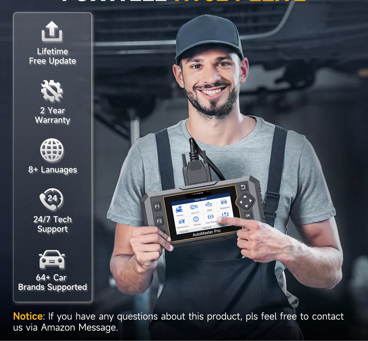 Diagnosescanner – OBD Scanner – Auto Diagnosetool – Voertuigscanner – Foutcode Uitlezer – Live Data Weergave – DPF Regeneratie
