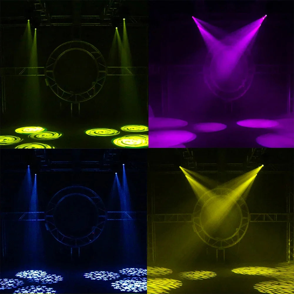 Moving Head Verlichting – LED Moving Head – Podiumverlichting – DJ Licht – Disco Spot – 80W LED – 3-voudige Prisma – Elektronische Focusing - QUORE