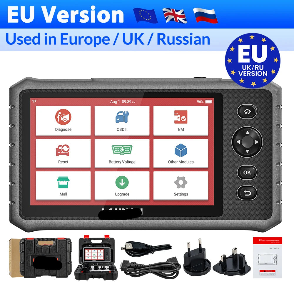 OBD2 Scanner - OBD - Uitleesapparatuur Auto - Diagnosecomputer - Storing Verwijderen - Auto Accessoires - Auto Uitlezen - 32 Reset Services - Systeem Scanner - 7" Touchscreen