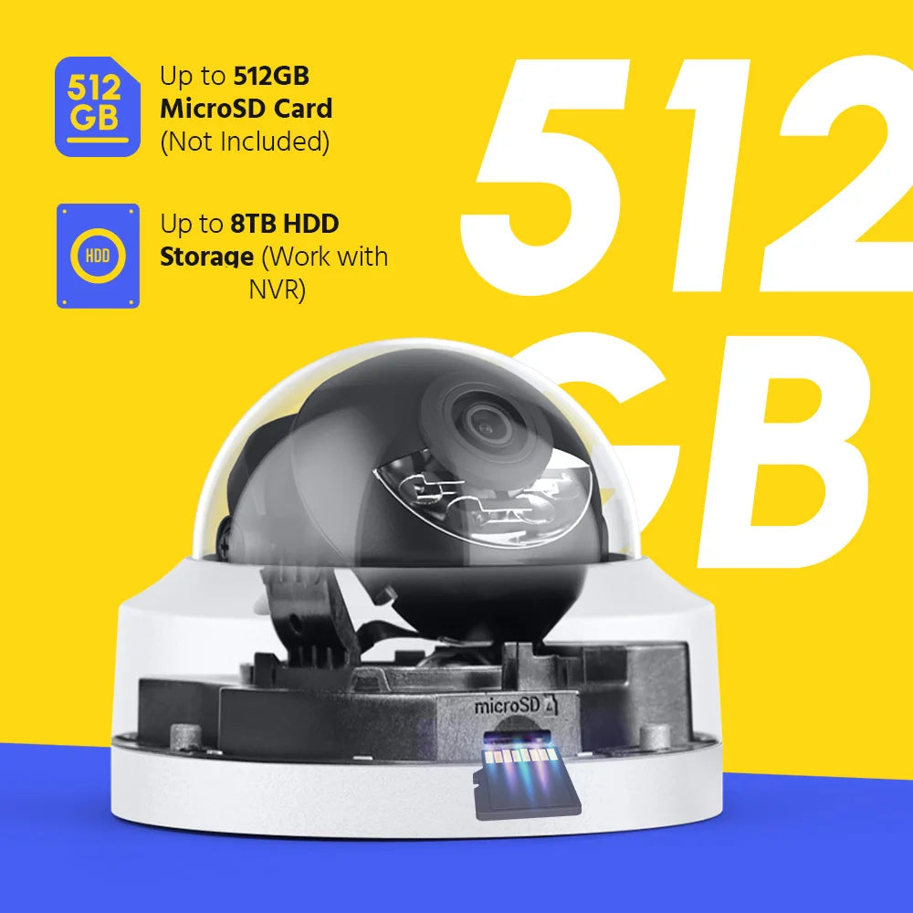 Beveiligingscamera's - Camerabewaking - CCTV Camerasysteem - 4K - 8-kanaals PoE Netwerk - NVR Recorder – Waterdichte - Inclusief 4 Stuks 8MP Audio Opname IP Camera’s – 1TB HDD Opslag