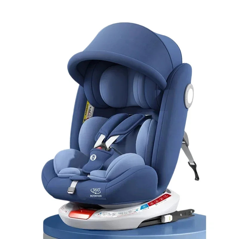 Autostoel - Autostoeltje voor Baby - 0-4 Jaar - ECE Gecertificeerde Kinderzitplaats - met Isofix en Latch Systeem - voor Veiligheid en Comfort - Grijs