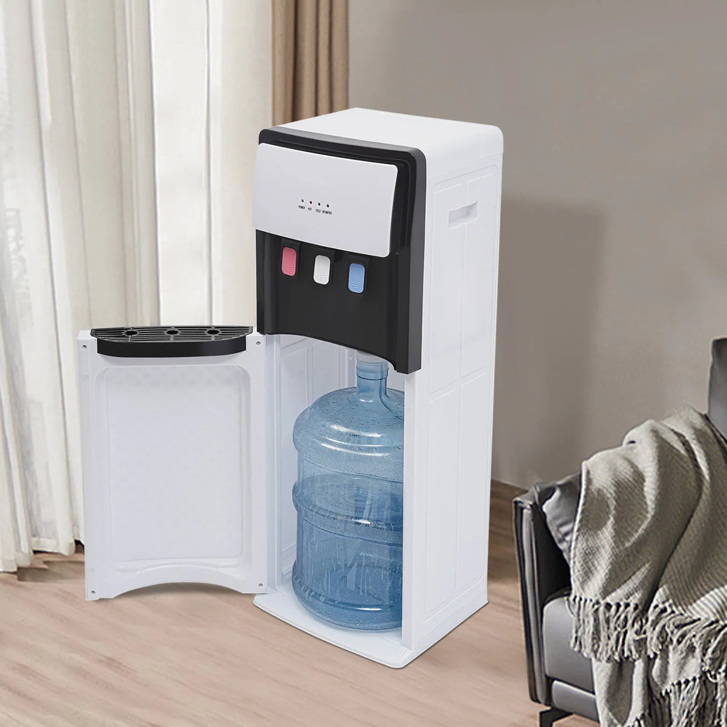 Waterdispenser – Watertap – Drinkwatervoorziening – Waterkoeler – Koud En Warm Water – Onderlaadsysteem – Compact Design
