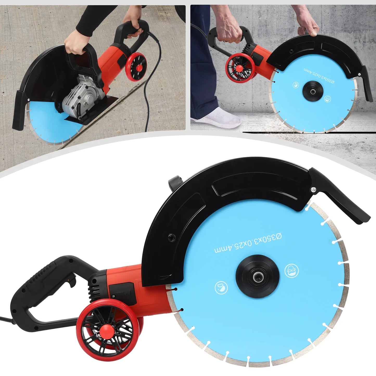 Elektrische Betonzaag – Betonzaag – Diamantzagen – Steenzaag – Baksteenzaag – 4000W Motor – 13,5 Cm Zaagdiepte