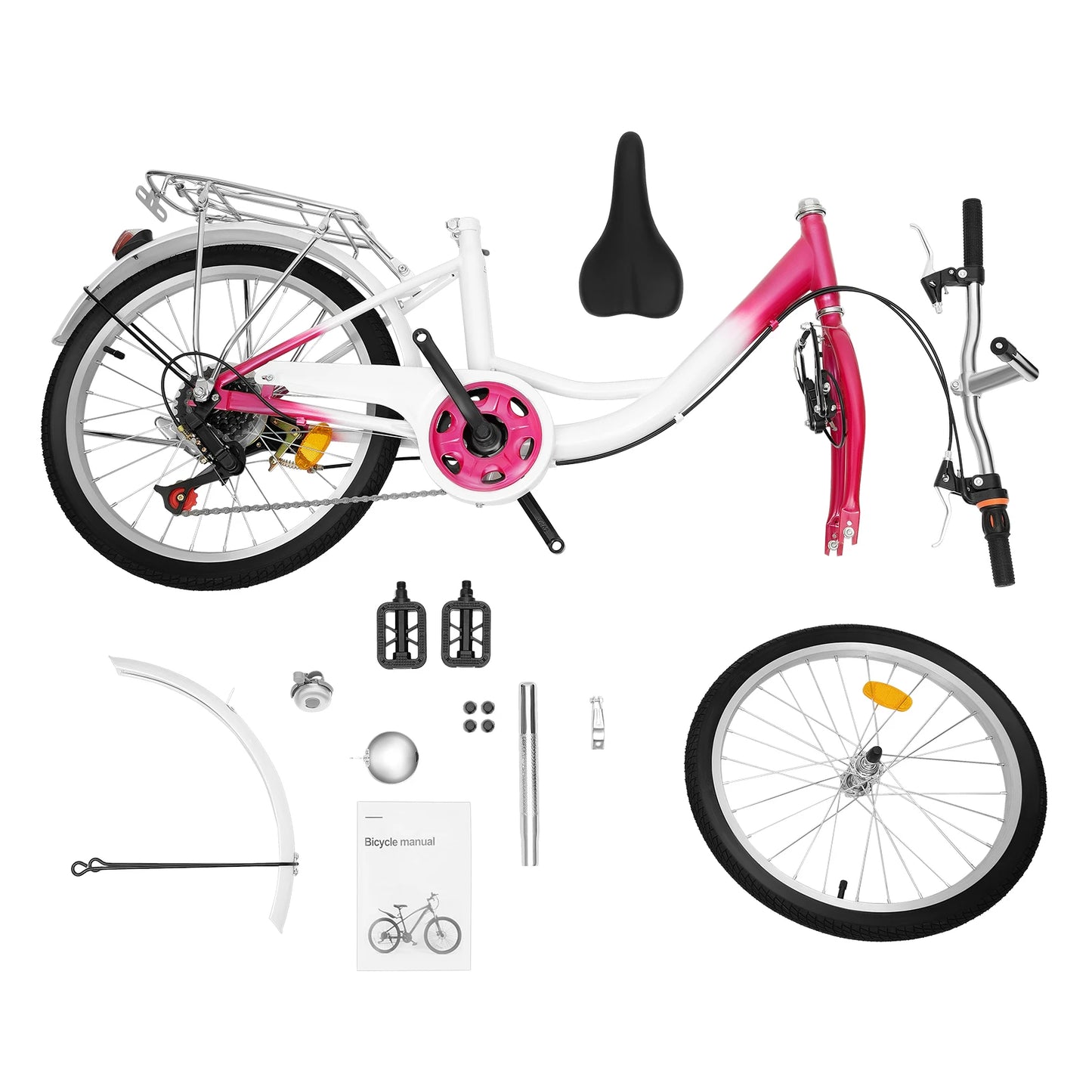 Kinderfiets – Kinderfietsje – Jongensfiets – Meisjesfiets – 20 Inch – 6 Versnellingen – Verstelbaar Zadel