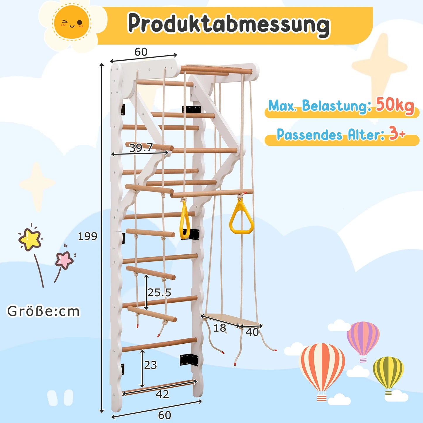 Kinderbed – Peuterbed – Juniorbed – Eenpersoonsbed – Vloerbed – 140x200 cm – Massief Grenenhout & MDF – Met Opberglades en Veiligheidsrailingen – Inclusief Trap