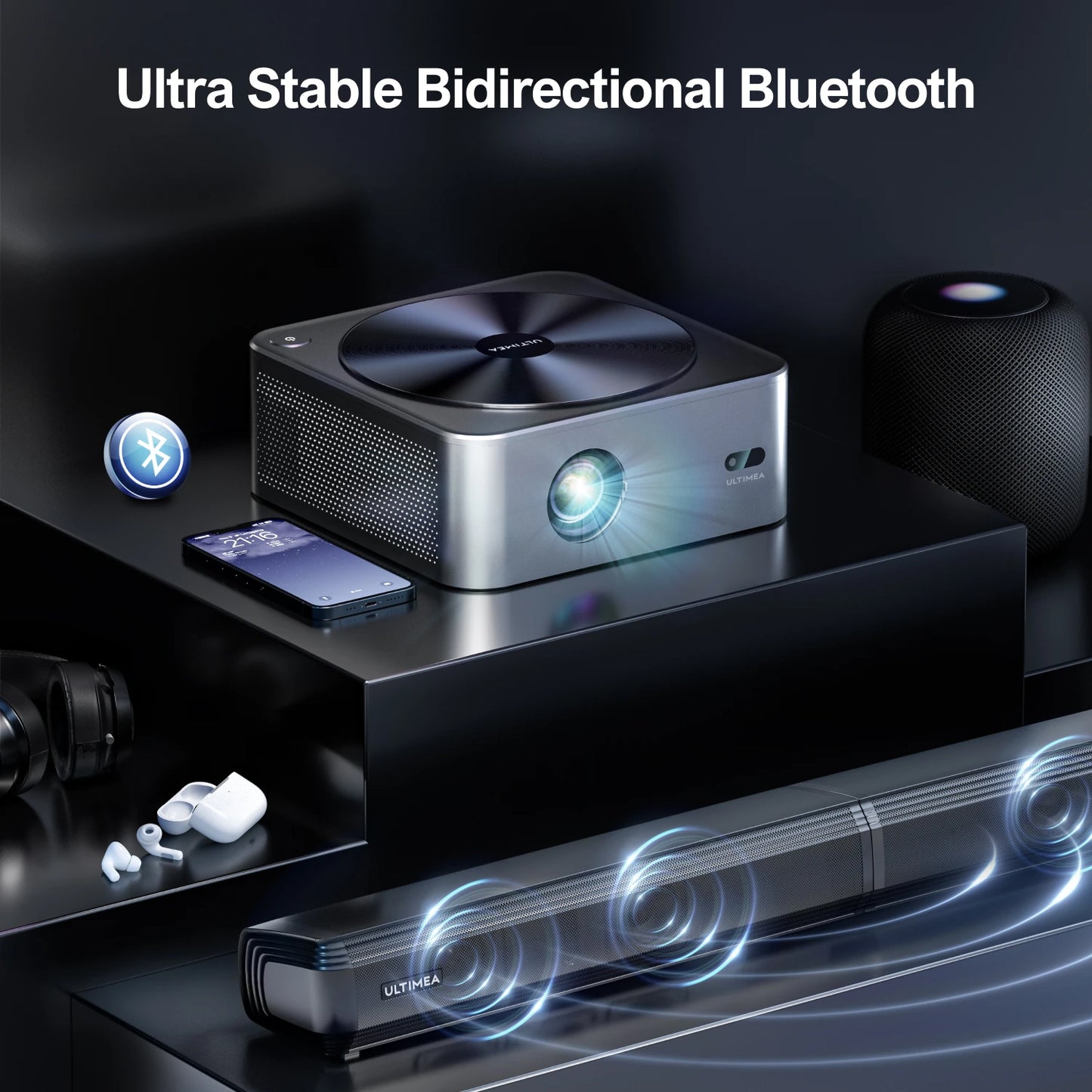 Projector – Beamer – Home Cinema Projector – Multimedia Projector – LCD Projector – Full HD 1080p Resolutie – 700 ANSI Lumen