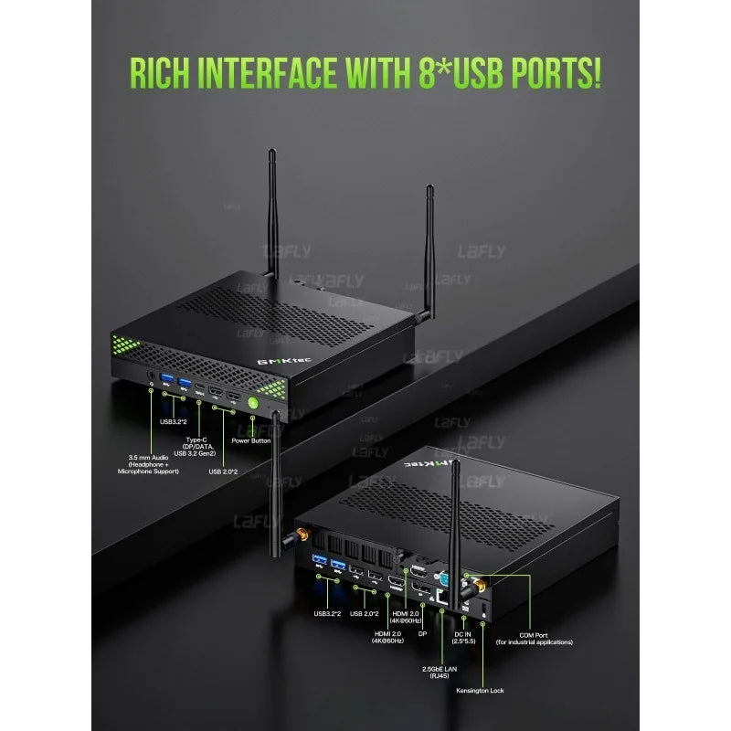 Mini PC – Mini Desktop – Compacte PC – Krachtige Computer – Intel Core i9-13900HK – 32GB DDR5 RAM – Ruimtebesparend Formaat – Intel Iris Xe Graphics