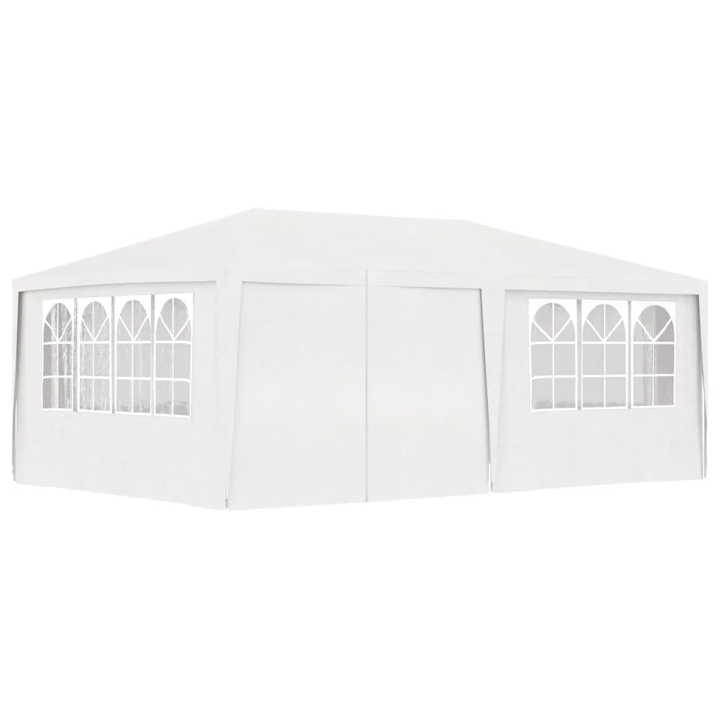 Tuinpaviljoen – Partytent – Tuitent – Buitentent – Evenemententent – 4x6 Meter – Waterdicht PE Materiaal – Roestvrij Stalen Frame - Blauw