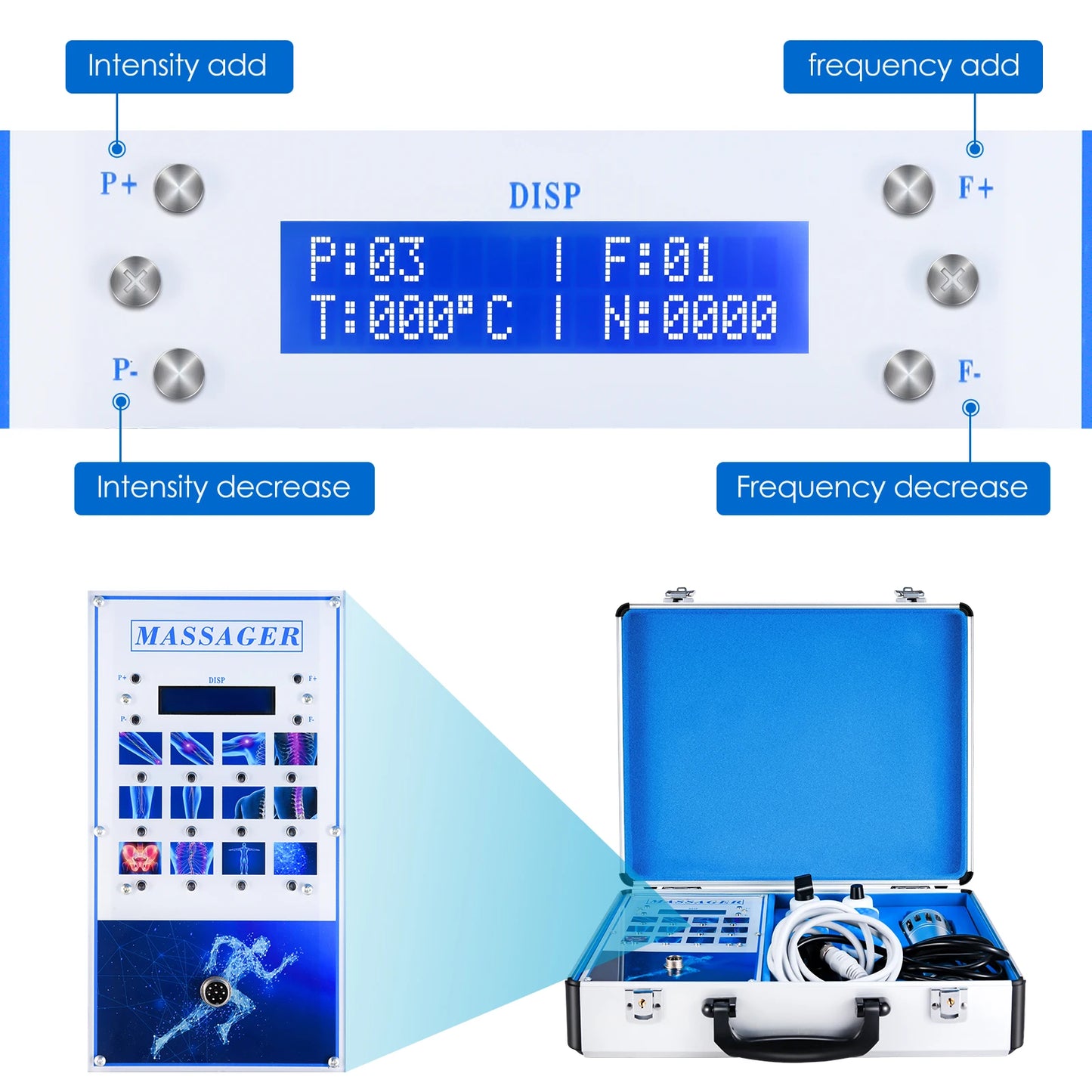 Shockwave Therapie Machine – Elektromagnetische Therapie – Pijnverlichting – Huidverbetering – Lymfedrainage – 7 Massagekoppen – Stil En Duurzaam