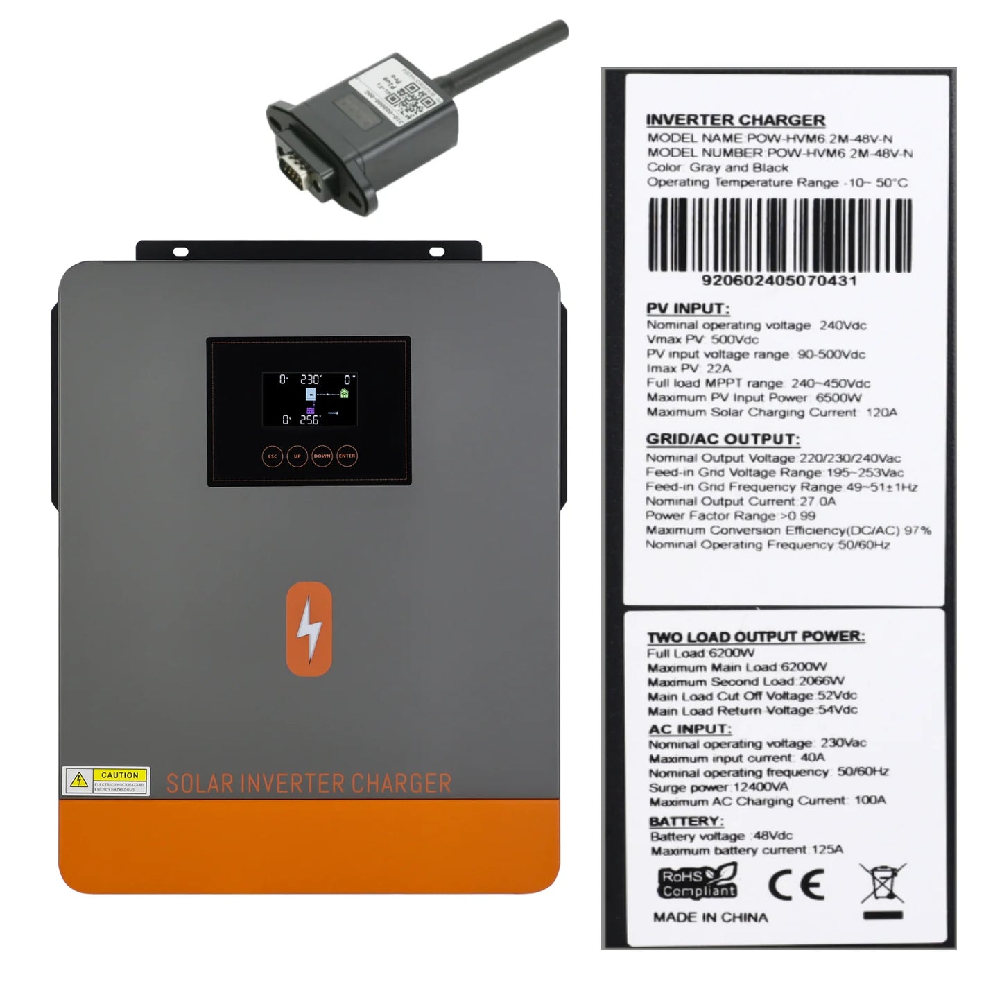Zonne-omvormer – Solar Omvormer – Inverter – Stroomomvormer – Omzetter – 230V Wisselstroom – 3 Tot 10 kW Vermogen - QUORE