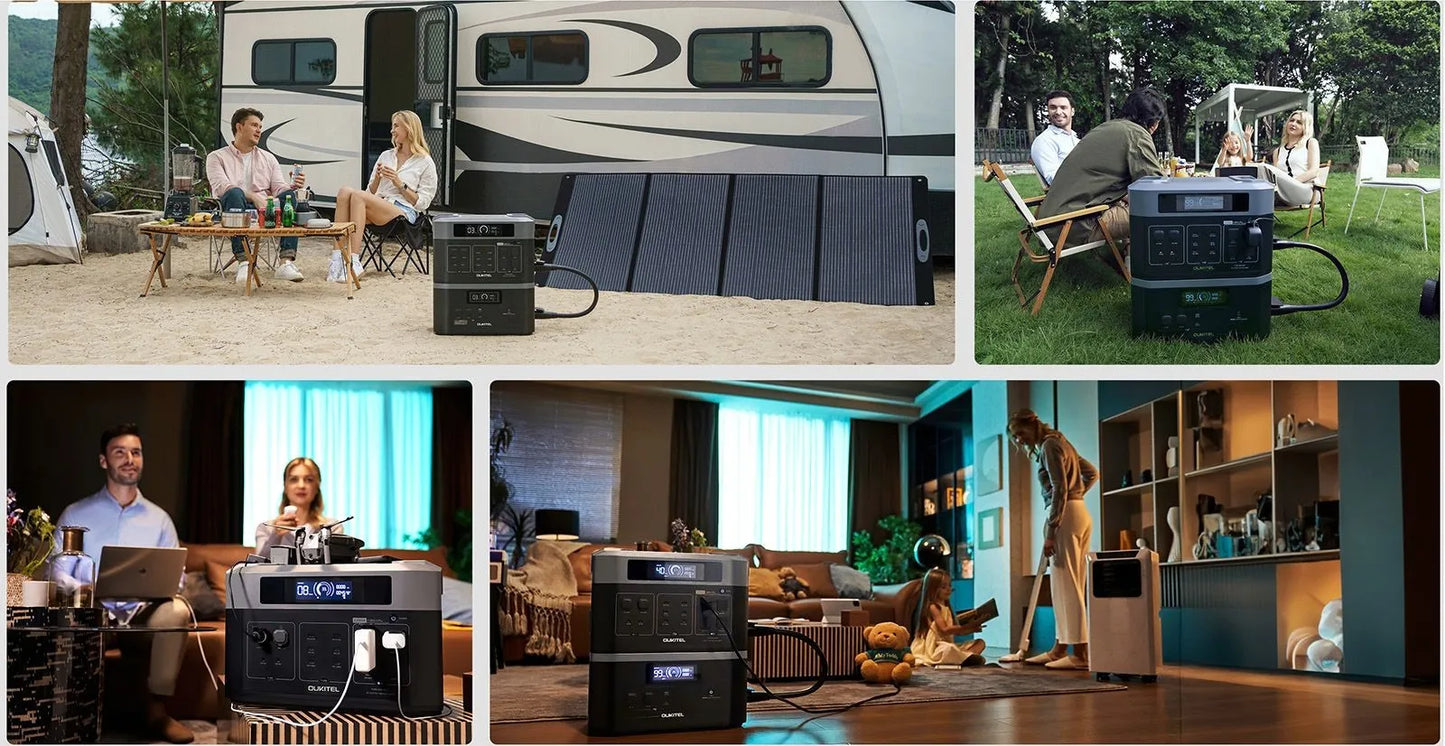 Powerstation – Batterij Uitbreiding – Draagbare Accu – Noodstroom – Lithium LiFePO4 – 2048Wh Capaciteit – 3500+ Oplaadcycli